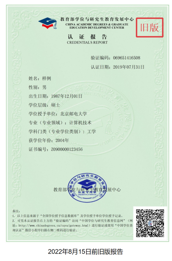 中国高等教育学位认证报告(旧版)